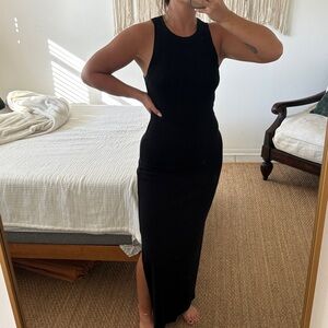 Sundays Black Sleeveless Maxi Dress